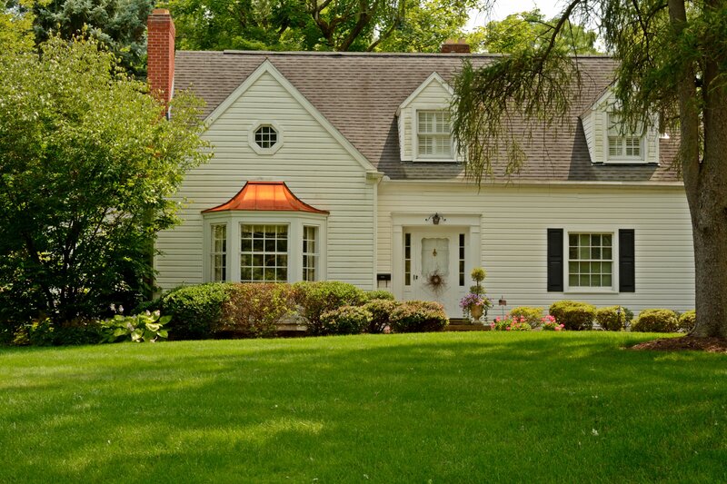 White House with Copper Roof