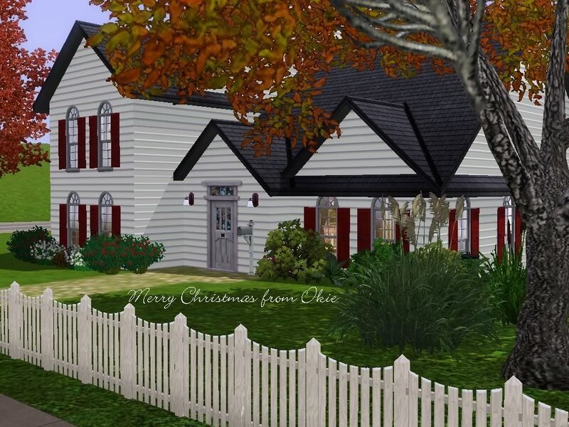 White house with picket fence