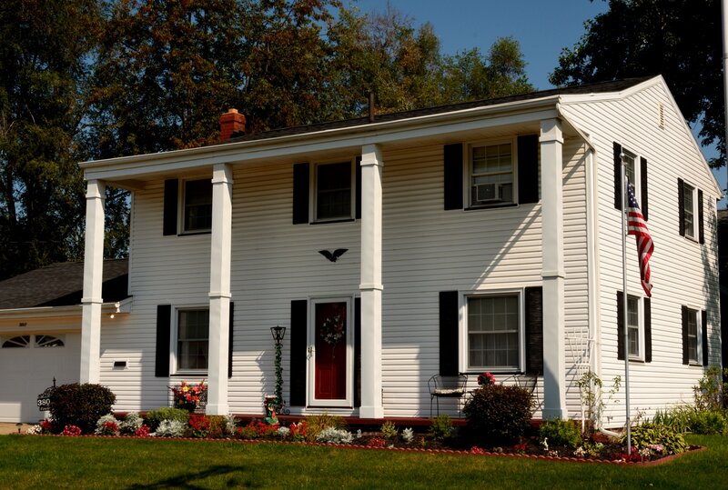 White House with Porch — Peaceful