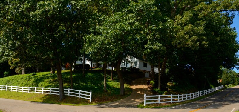 White House with White Fence