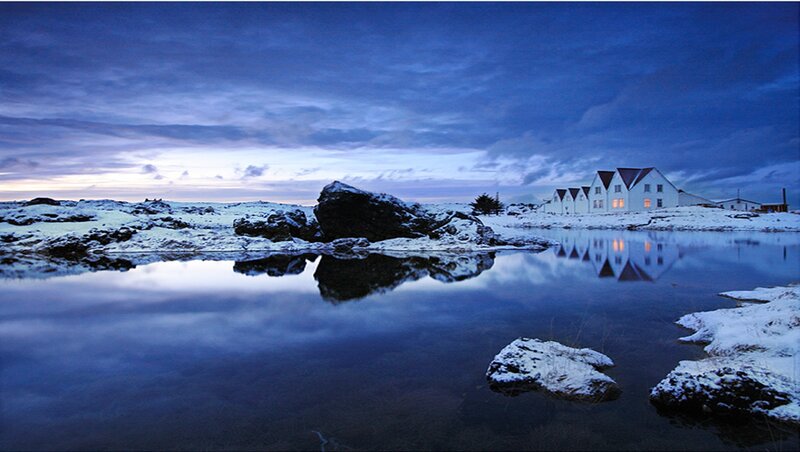 White Houses in Snow