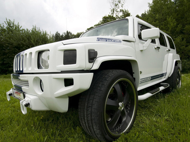white hummer h2 suv