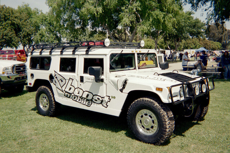 White Hummer Vehicle
