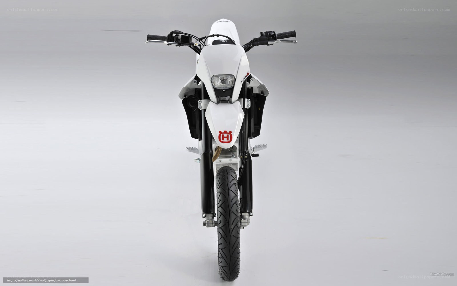 white husqvarna motorcycle