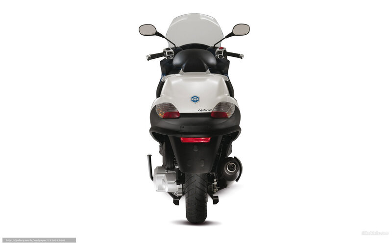 White Hybrid Scooter