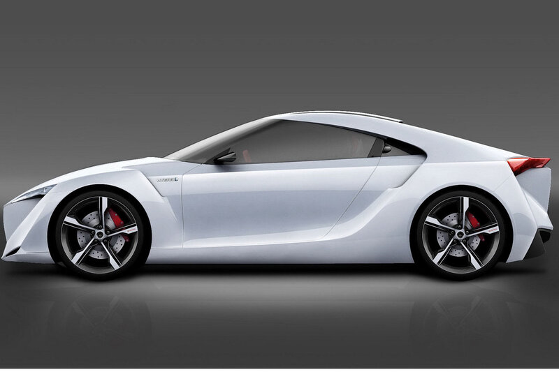 white hybrid sports car