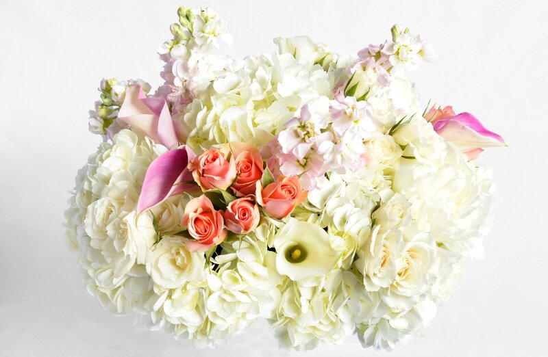 White Hydrangea Bouquet — Calm