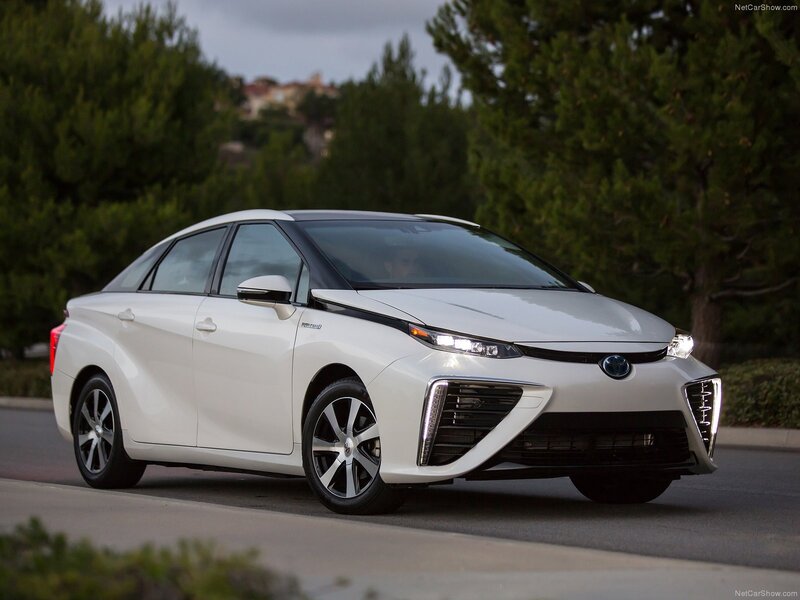White Hydrogen Car