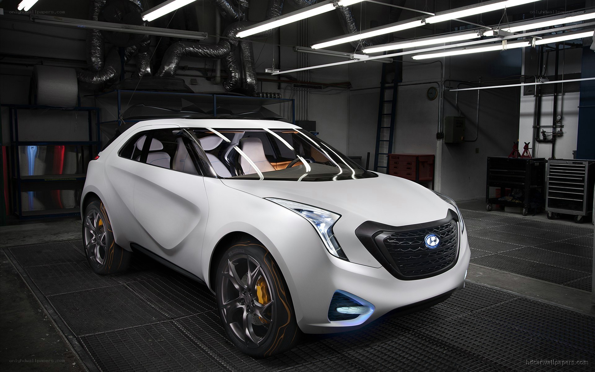 White Hyundai concept car