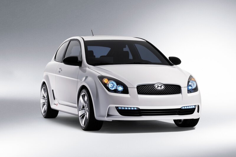 White Hyundai Concept Car