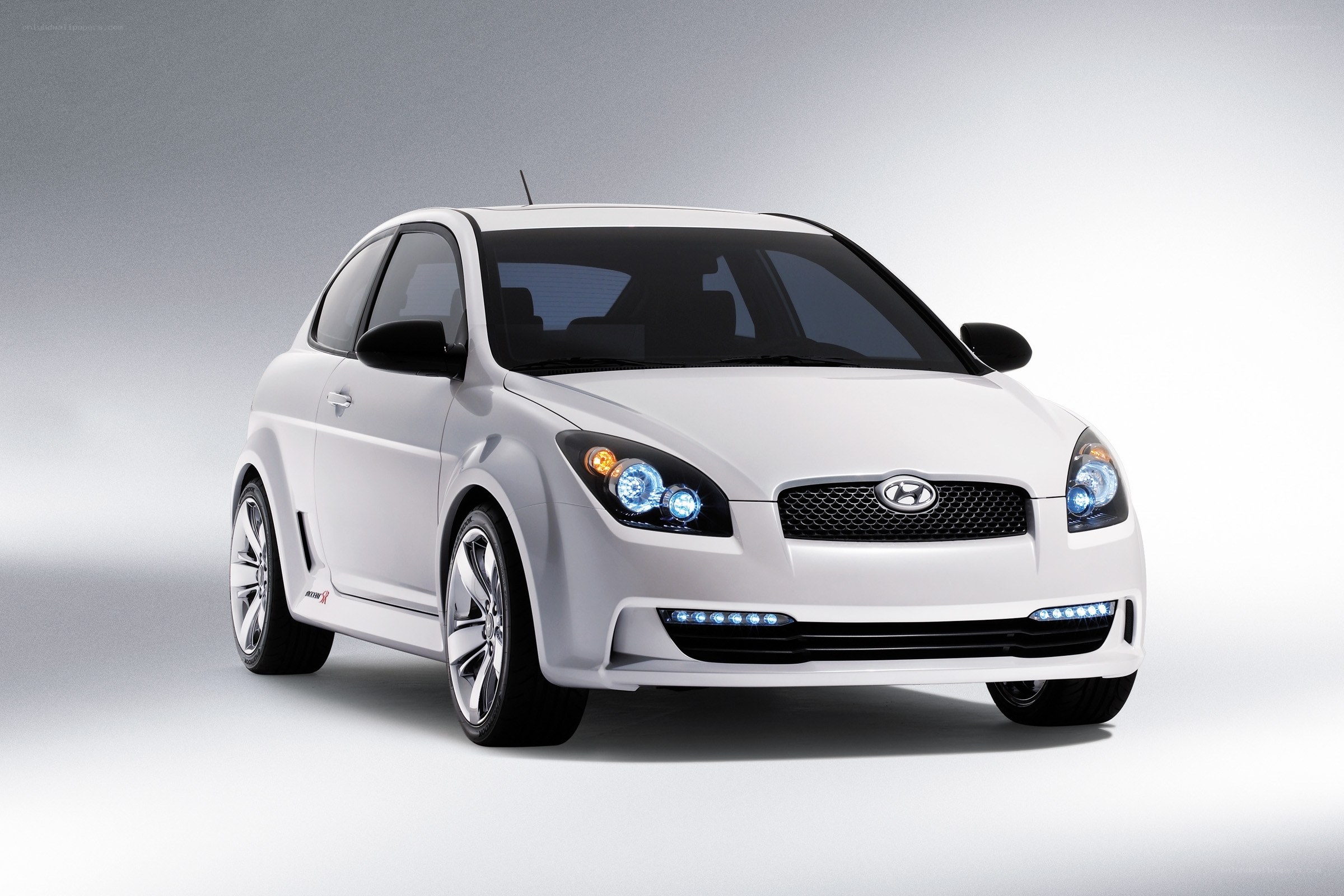 White Hyundai Concept Car