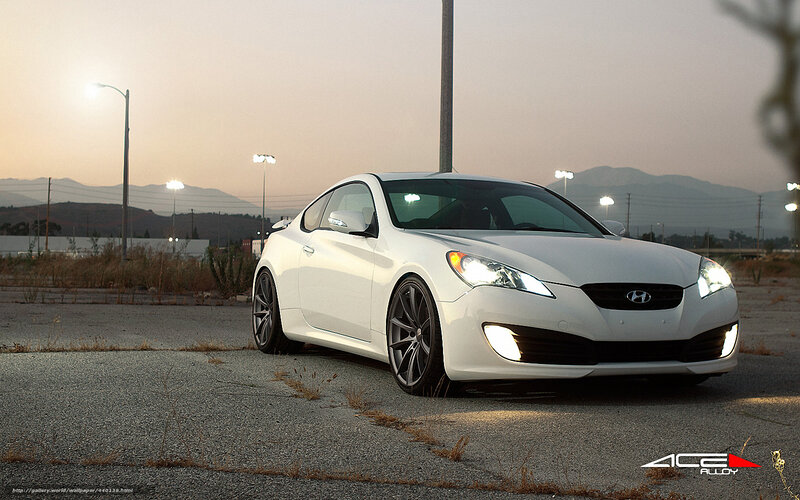 White Hyundai Coupe