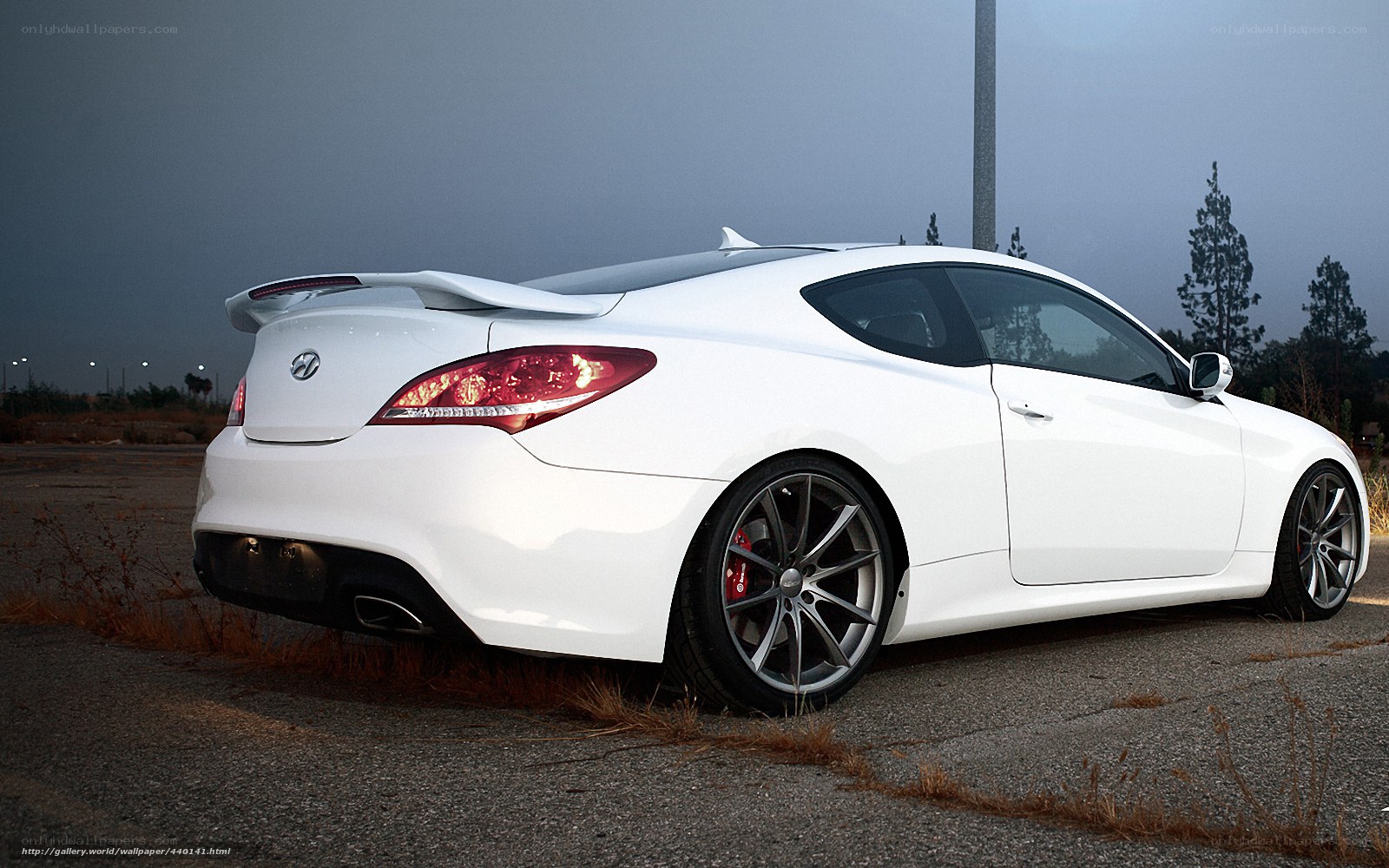 White Hyundai Genesis Coupe