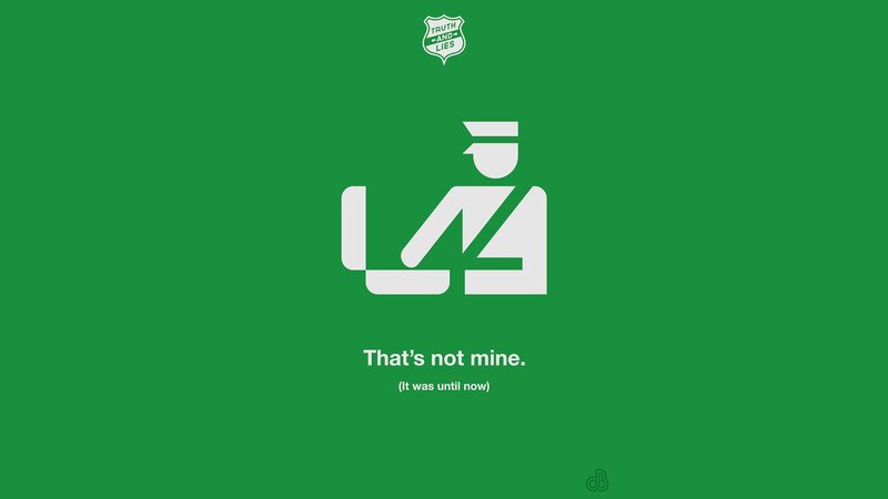 White Icon on Green