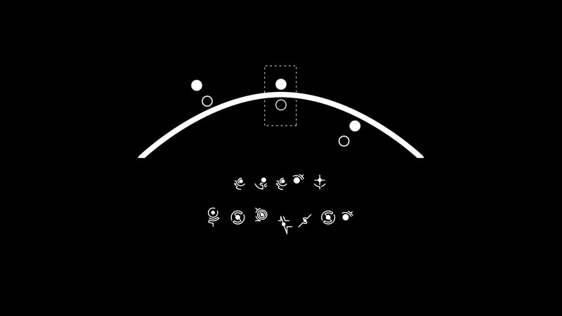 White Icons on Black Background — Neutral