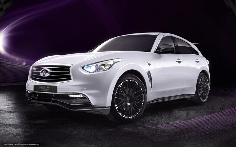 White Infiniti FX Vettel Edition