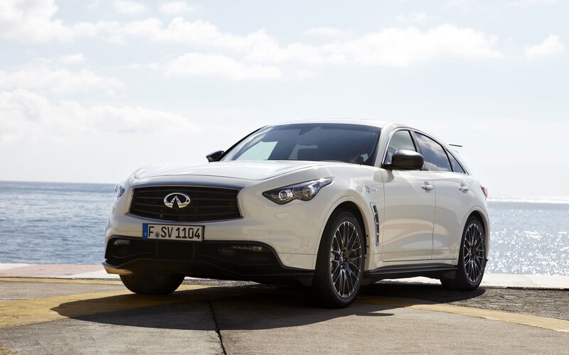 White Infiniti Qx50 — Serene