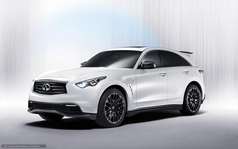 white infiniti qx70 suv