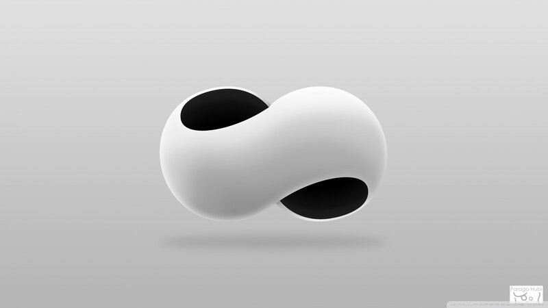 White Infinity Symbol — Minimalist