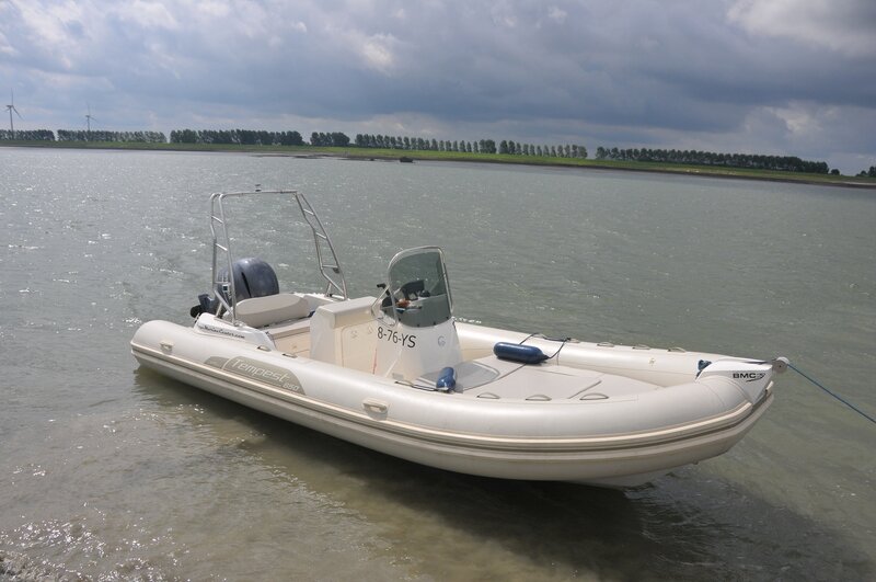 White Inflatable Boat