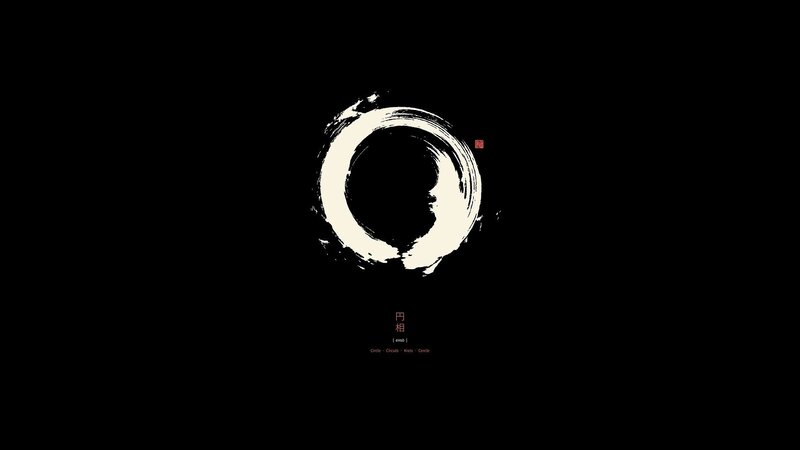 White Ink Circle on Black