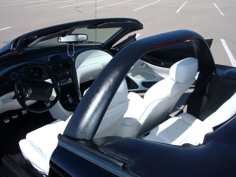 white interior convertible car