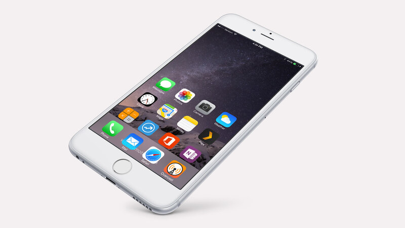 White iPhone 6 on display