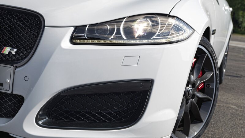 White Jaguar Car Front — Neutral