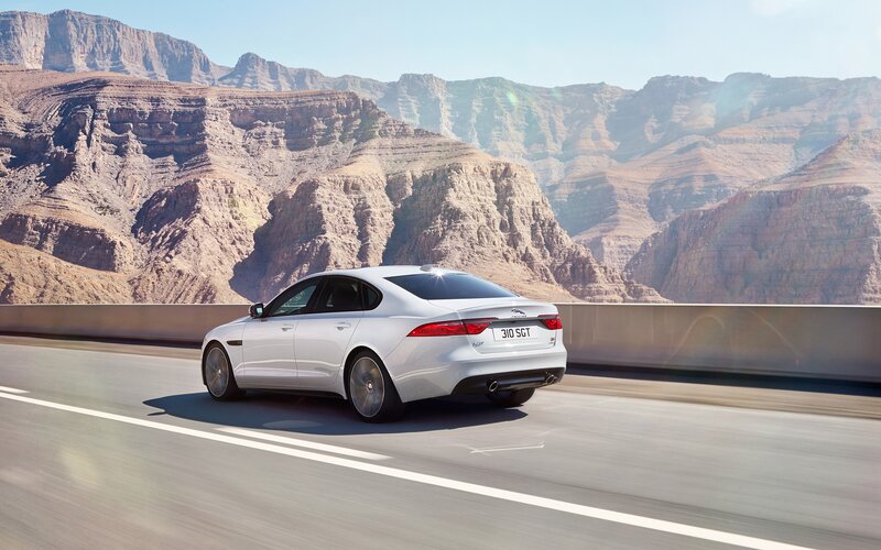 White Jaguar Car — Silver, Dramatic