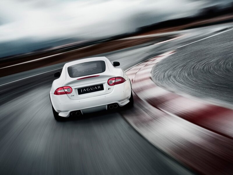 White Jaguar Car