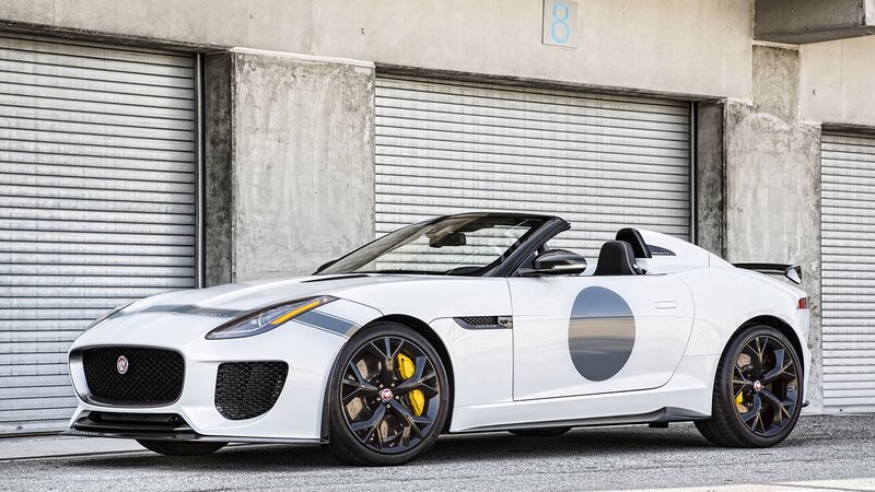 White Jaguar Convertible — Modern