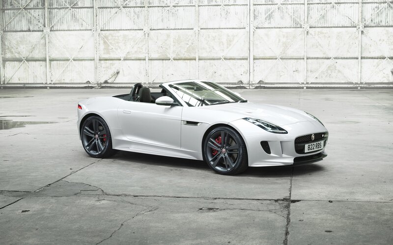 White Jaguar Convertible — Neutral