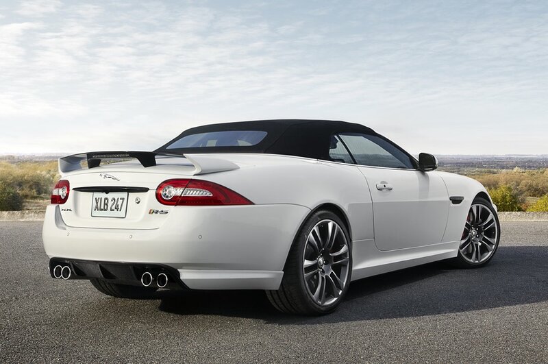 White Jaguar Convertible — Serene, Afternoon