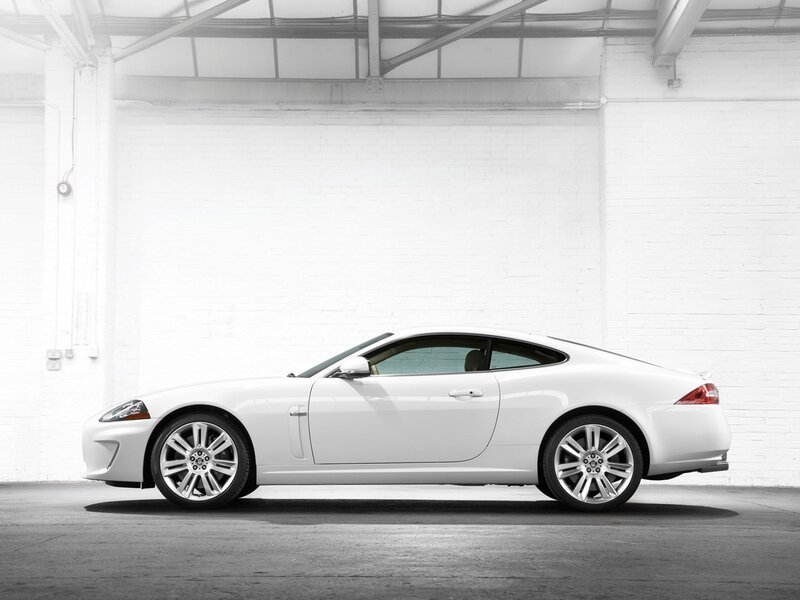 White Jaguar Coupe