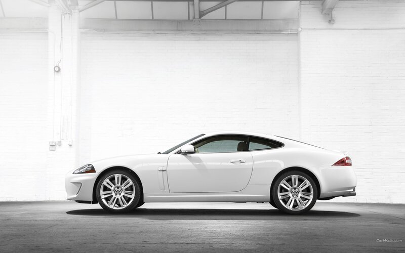 white jaguar coupe
