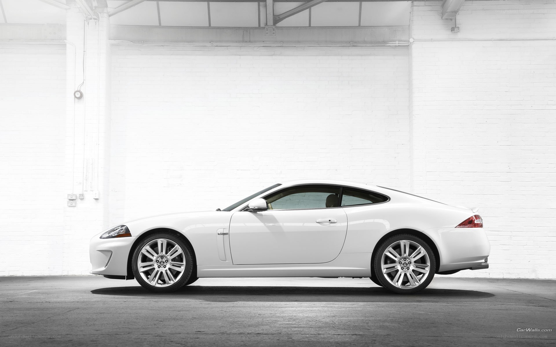 white jaguar coupe