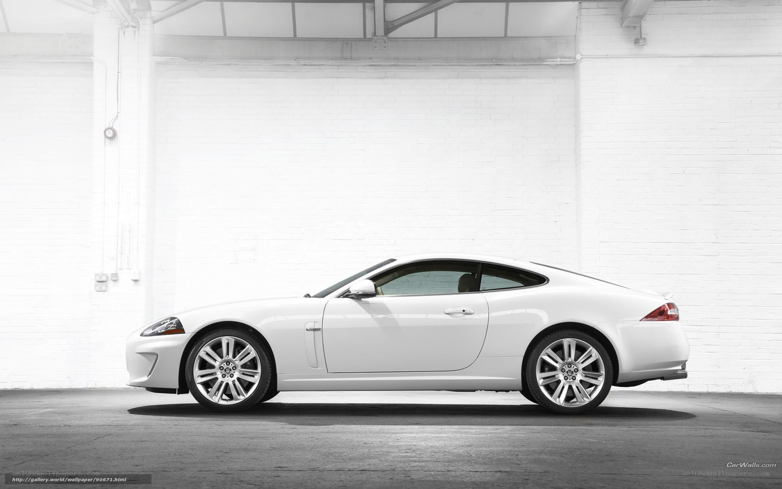 white jaguar coupe
