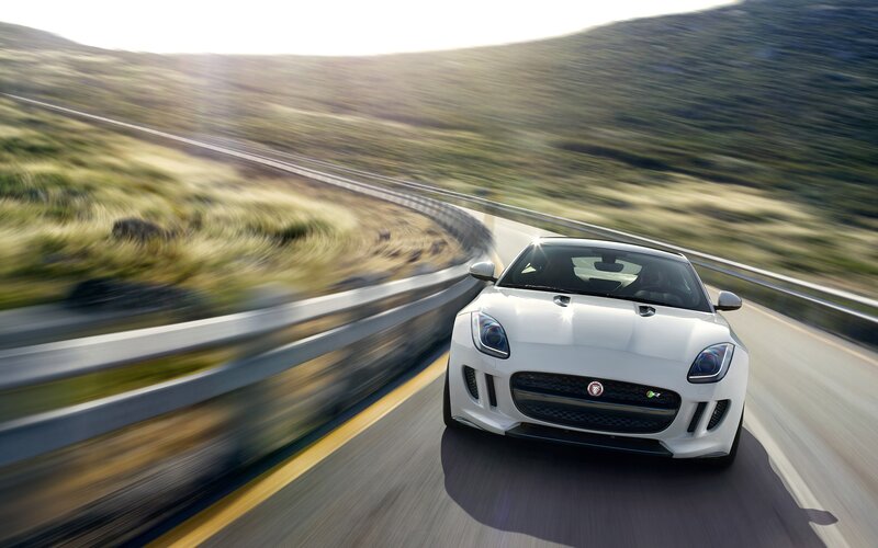 White Jaguar F-type
