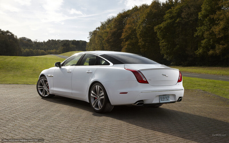 white jaguar luxury sedan