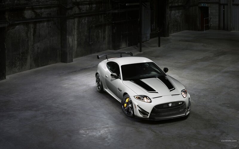 white jaguar sports car
