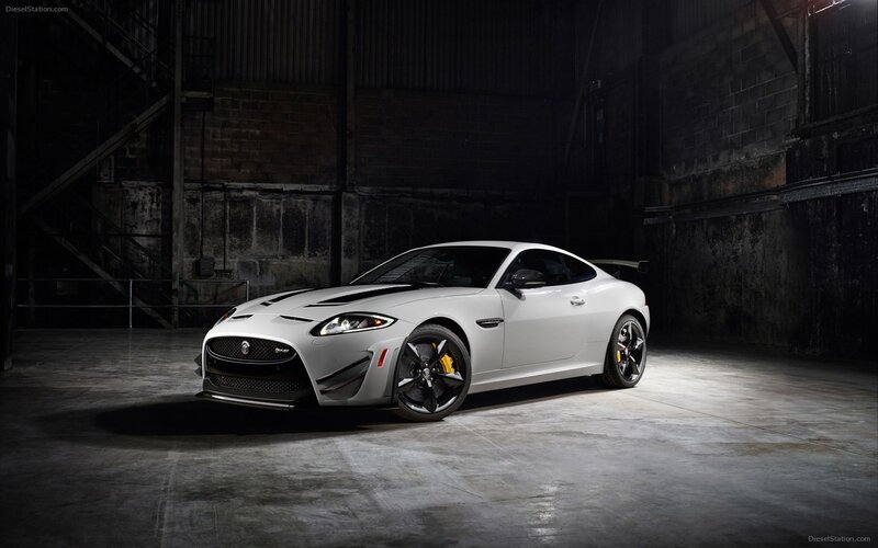 white jaguar sports car
