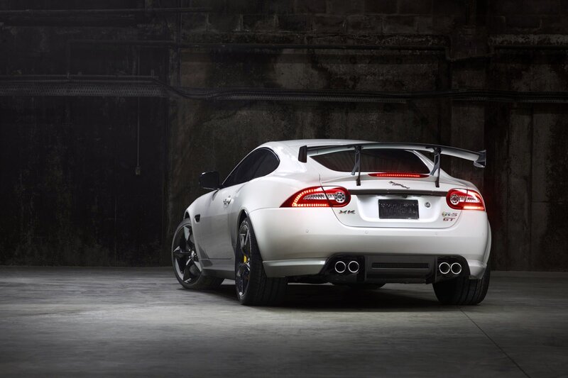 White Jaguar Sports Car — Dramatic, Photograph