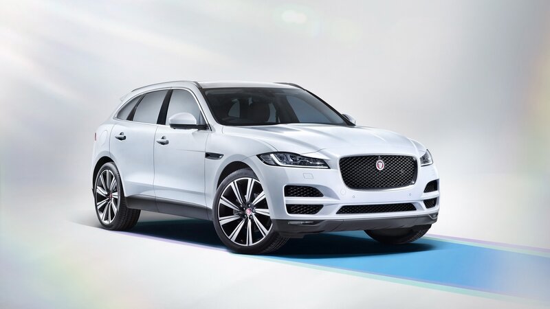 White Jaguar Suv — Clean