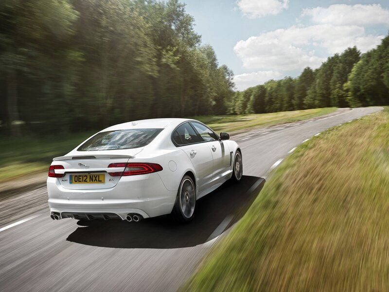 White Jaguar Xf Car