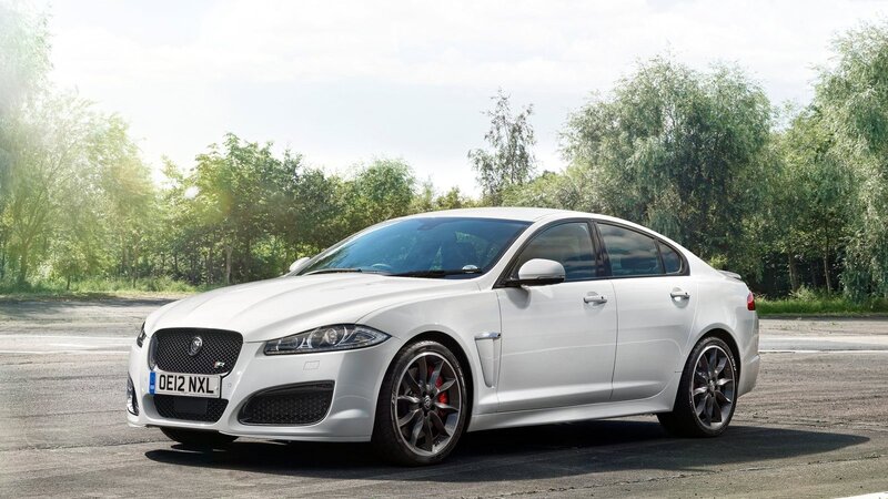 White Jaguar Xfr Sedan — Serene