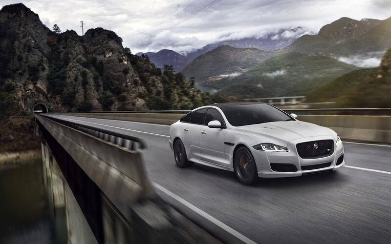 White Jaguar Xj Car