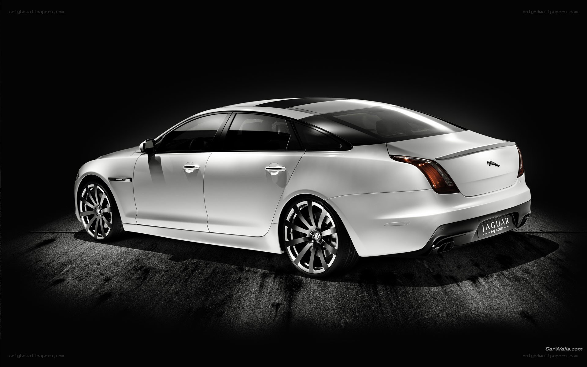 White Jaguar XJ Sedan