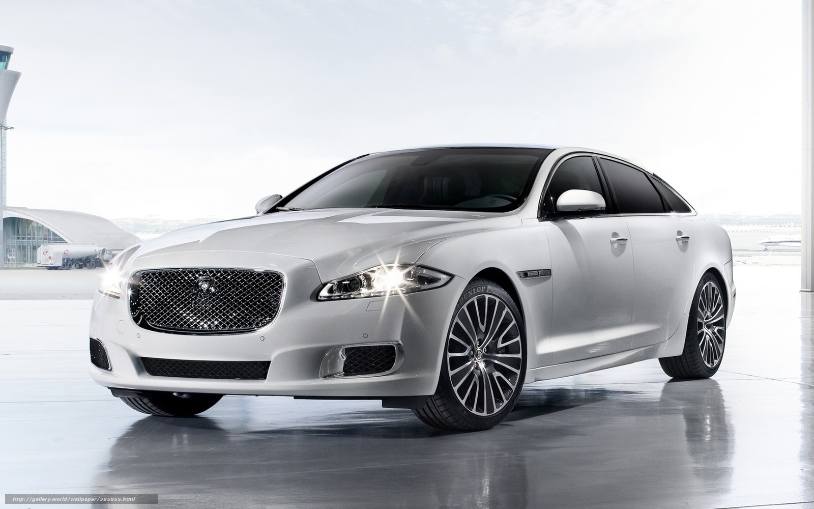 White Jaguar XJ Sedan