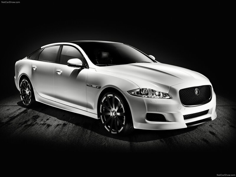White Jaguar XJ Sedan