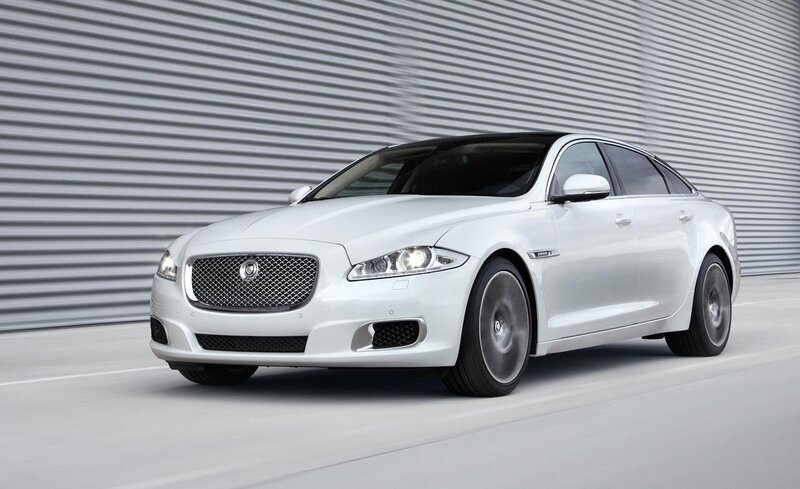 White Jaguar Xj Sedan — Modern